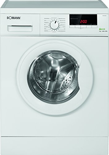 Bomann WA 5834 Waschmaschine FL / A+++ / 196 kWh/Jahr / 1400 UpM / 8 kg / 11000 L/Jahr / 8 kg Fassungsvermögen / weiß
