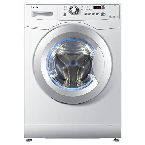 Haier HW70-1479N Waschmaschine FL / A+++ / 170 kWh/Jahr / 1400 UpM / 7 kg / blaue Anti-Bakterielle Türmanschette und Waschmittelschublade / weiß