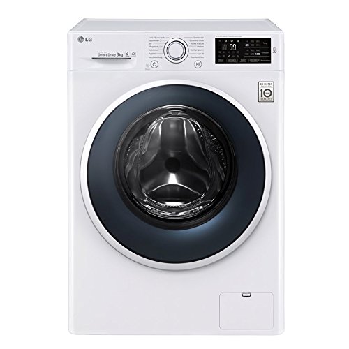 LG Electronics F 14WM 8EN0 Waschmaschine Frontlader / A+++ / 1400UpM / 8 kg / weiß / NFC - Waschprgramm - Download / 6 Motion DirectDrive