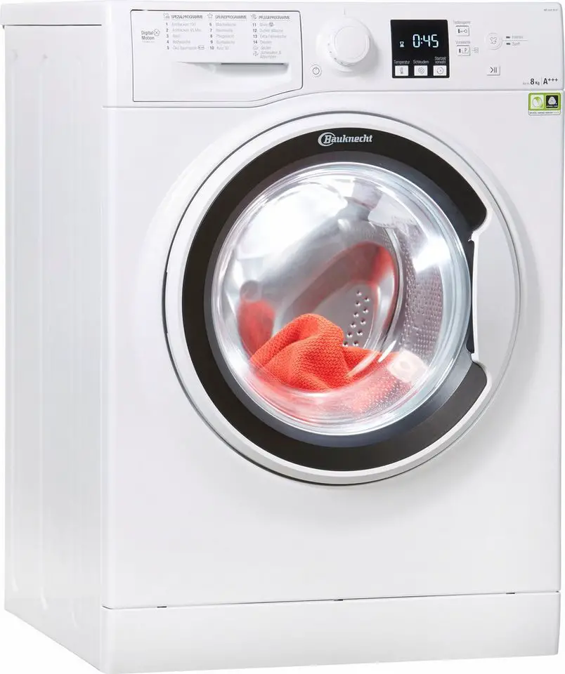 BAUKNECHT Waschmaschine WA Soft 8F41, 8 kg, 1400 U/Min