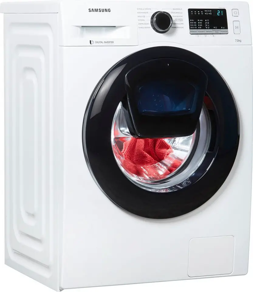 Samsung Waschmaschine AddWash W4500 WW7EK44205W/EG, 7 kg, 1400 U/Min