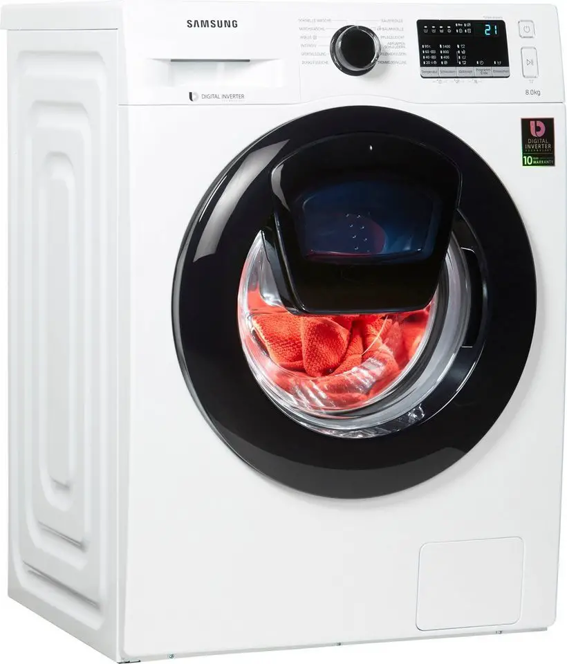 Samsung Waschmaschine AddWash WW4500 WW8EK44205W/EG AddWash, 8 kg, 1400 U/Min