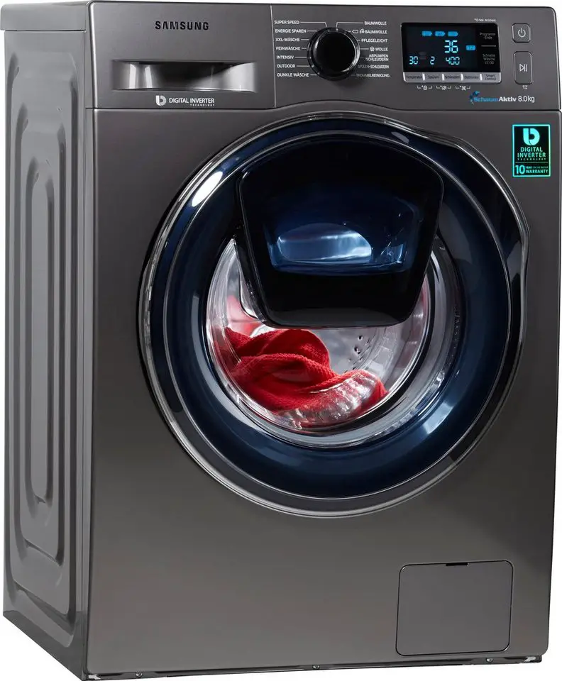 Samsung Waschmaschine AddWash WW6500 WW80K6404QX/EG, 8 kg, 1400 U/Min