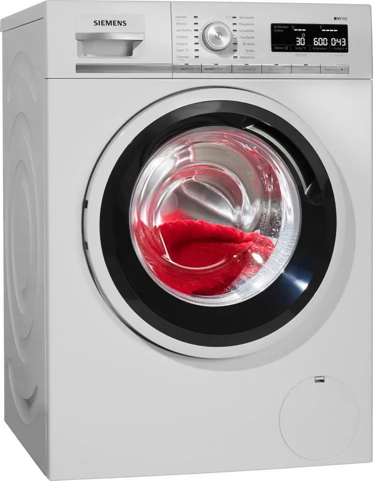 SIEMENS Waschmaschine iQ700 WM14W5ECO, 8 kg, 1400 U/Min